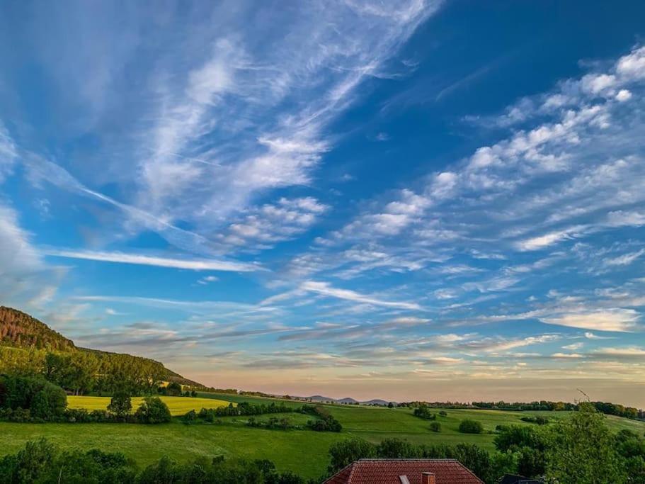 Modernes Doppelzimmer Friedewald Rhoenblick Exteriér fotografie